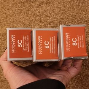 Kenra permanent hair color 5C, 6C and 8C